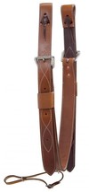 Western Horse Saddle 2&quot; Back Flank Strap Rear Cinch Medium Brown Genuine Leather - £32.51 GBP