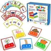 Cvc Word Game,Mini Pop Board Fidget Sensory Toy Pack For Preschool Kindergarten  - £31.34 GBP