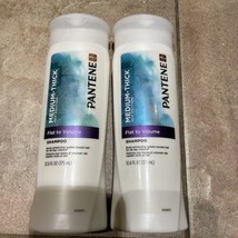 2X Pantene Pro V Medium-Thick Hair Solutions Flat To Volume Shampoo 12.6oz NEW - £47.58 GBP