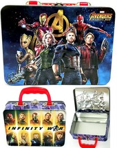 Marvel Avengers Infinity War 7&quot; x 5&quot; x 2&quot; Metal Tin Container - RaRe - £10.12 GBP