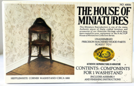 House of Miniatures Kit #40056 1:12 Hepplewhite Corner Washstand Circa 1800 - $14.50