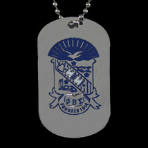 Phi Beta Sigma Fraternity Dog Tag Necklace Phi Beta Sigma Neck Chain - £15.48 GBP