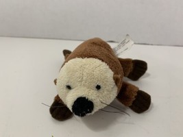 Wild Republic small mini plush otter 2004 K&M International brown stuffed toy 4” - $6.92