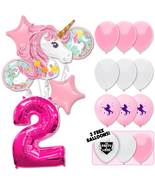 Pretty In Pink Unicorn Deluxe Balloon Bouquet - Pink Number 2 - £26.43 GBP