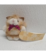 Russ Itty Bitty Kitties Orange Kitty Cat 3&quot; Mini Plush Wearing Red Bow W... - $232.50 MXN