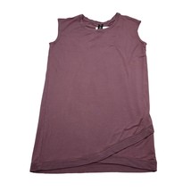 Active Life Dress Womens L Dusty Plum Sleeveless Wrap Knitted Pullover - £11.75 GBP