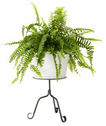 SMALL PLANT TABLE TOP CANDLE STAND Scrolled Wrought Iron AMISH HANDMADE ... - $840.13 MXN