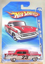 2010 Hot Wheels Kmart #103 HW Performance 5/10 &#39;57 CHEVY BEL AIR Red/Silver w5Sp - £12.98 GBP