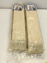 Pack of 2 Corner Wall Hanging 19x4 Cat Scratcher Pet Light Tan Brown wit... - $24.65