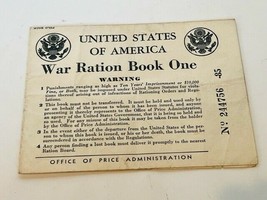 War Ration Book WW2 ephemera WWII military stamp Victor Colorado CO vtg ... - £15.53 GBP