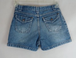 Arizona Jeans Co. Distressed Whiskered Denim Booty Jean Shorts Size 14 - £11.43 GBP