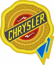 Chrysler Ribbon Faux Neon Plasma Cut Metal Sign - £39.92 GBP