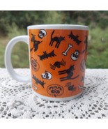 Classic Halloween Coffee Mug Cute Spooky Design FREE US SHIPPING  - £14.93 GBP