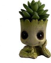 4&#39;&#39; Baby Groot Planter Pen Holder Or Flowerpot With Drainage Hole Perfect For A - £24.05 GBP
