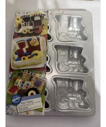 NEW  (2003) WILTON MINI TRAINS CAKE PAN IN ORIGINAL CLEAR WRAPPED PACKAGING - $14.84