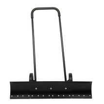 Snow Shovel With Wheels 39&quot; Wide Snow Plow Shovel Snow Pusher Height Adjustable - £43.95 GBP