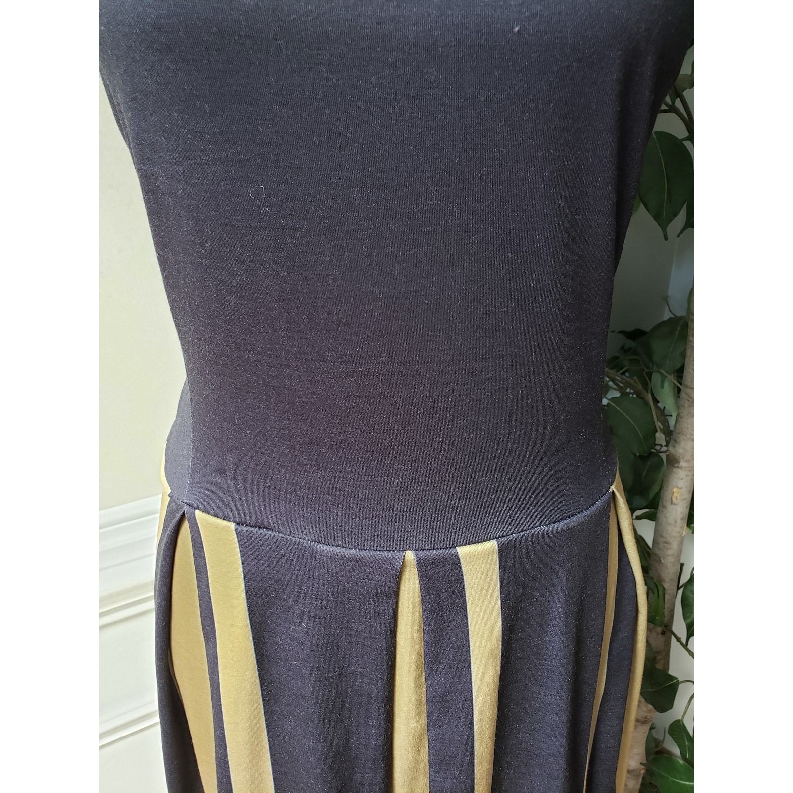 Lily by Firmiana Knee Length Sheath Dress Womens 2XL Black Pleated Sleeveless   Item image 10