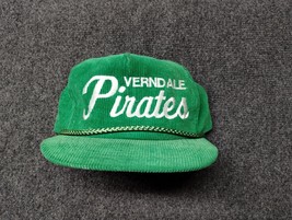 Vintage Otto Verndale Pirates Hat Corduroy Adult One Size Fits All Green... - $27.84
