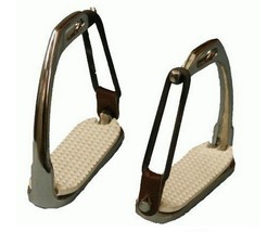 Adult or Childrens 4 3/4&quot; English Saddle Safety Stirrups Breakaway Peaco... - $28.80
