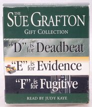 D is for Deadbeat E is for Evidence F is for Fugitive Sue Grafton Audiob... - $14.82
