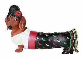 Beauty Red Hot Senorita Doxy Collectible Wiener Dog Dachshund Figurine - £19.65 GBP