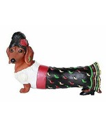 Beauty Red Hot Senorita Doxy Collectible Wiener Dog Dachshund Figurine - £19.53 GBP