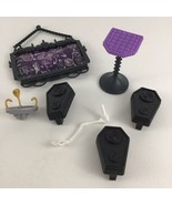 Monster High Deadluxe School Replacement Parts Speaker Pedestal Sign Lot... - $38.56