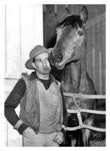 Seabiscuit Champion Racehorse And Jockey George Wolfe 5X7 B&amp;W Photo - £6.63 GBP