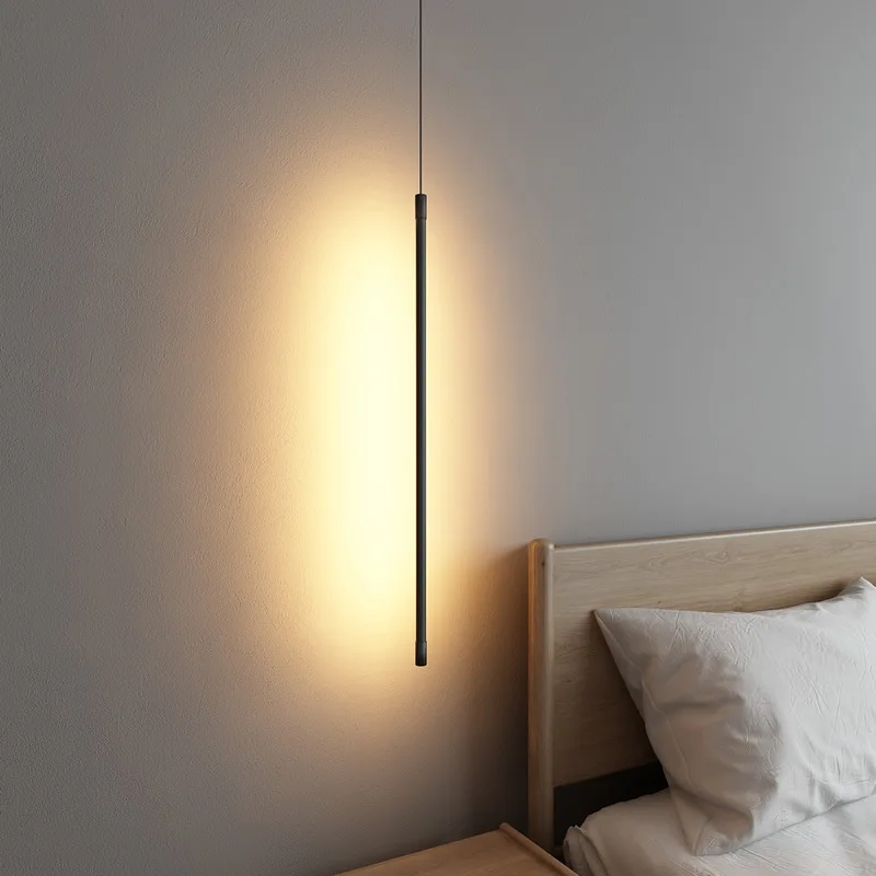  Led Pendant Light Minimalist Line Creative Designer Home room Simple  Hanging L - £145.98 GBP