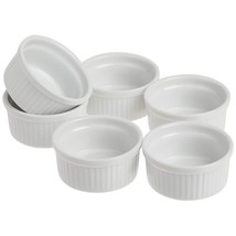 Norpro 3oz/90ml Porcelain Ramekins, Set of 6, One Size, White - $30.99
