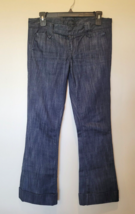 True Religion Womens Low Rise Flare Trouser Jeans Size 27 Made In USA Pants Flap - £14.91 GBP