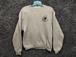 Vintage Deer Buck Sweatshirt 1980s Russell V Stitch Pullover Sweater Adu... - £21.84 GBP