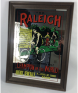 1970&#39;s Hoyne Industries Inc Raleigh Bicycle Glass Mirror Wall Art World ... - £225.43 GBP