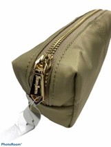 Neiman Marcus Cosmetic Zippered Pouch/Pencil Case Gold Hardware.Tan.NWT. - $14.03