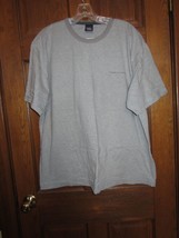 Vintage Tommy Hilfiger Tommy Jeans Gray Striped Short Sleeve Shirt - Siz... - $17.81