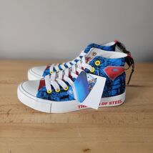 DC Comics Superman High Top Sneakers Shoes Size 8 Blue NWT Men Teen Biow... - $18.80