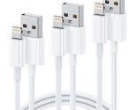 Iphone Charger Cord, 3Pack 6Ft Cable, High-Speed Data Sync Transfer, And... - £15.21 GBP