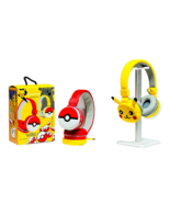 Pokemon Pikachu Bluetooth Wireless Headphones HQ Mic Built Kids Headset ... - $437.59 MXN
