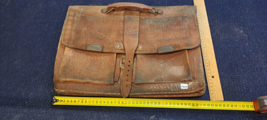 Vintage Leather schoolbag old [OTH10254] - $116.22 CAD