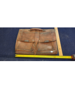Vintage Leather schoolbag old [OTH10254] - $85.00