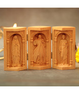 Altar Wood Carving, Wood Carving catholic icons, Wooden Religious Gifts - £35.99 GBP