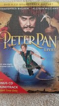 Peter Pan Live (Dvd, 2014, 2-Disc, DVD/CD) Christopher Walken New - £19.87 GBP