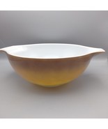 Vintage Pyrex #444 Old Orchard Brown 4 Qt Cinderella Mixing Bowl USA - $271.24 MXN