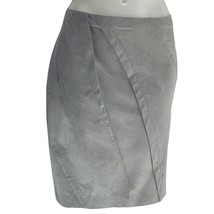 Donna Karan New York Skirt Asymmetrical Panel Gray Cotton Bubble Women&#39;s... - £21.52 GBP