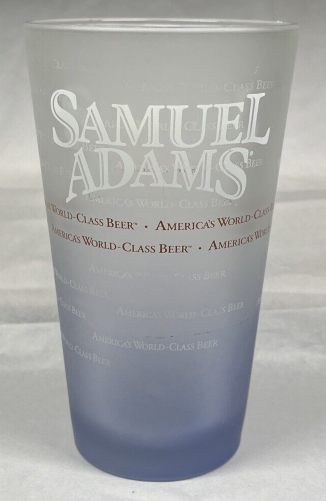 Samuel Adams America's World Class Beer 16 oz Frosted Pint Glass Barware - $5.25