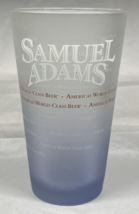 Samuel Adams America&#39;s World Class Beer 16 oz Frosted Pint Glass Barware - £4.18 GBP