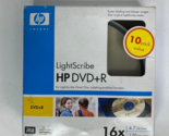 HP Light Scribe DVD+R RW Blank 16x 4.7GB 120 Min Minute - 10 Disc + Spin... - $12.49