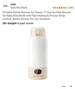 Portable 17oz Baby Bottle Warmer with Rapid Heating and Temperature Control - €68,44 EUR