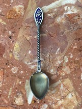 Vintage Sterling Silver and Enamel Souvenir Spoon - £19.72 GBP