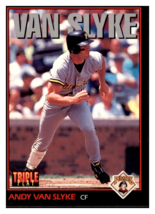 1993 Triple Play Andy Van
  Slyke   Pittsburgh Pirates Baseball
  Card G... - $11.18 MXN